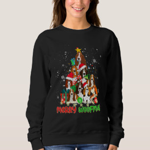 Merry Woofmas Merry Christmas For Basset Hound Dog Sweatshirt