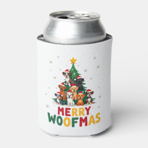 Merry Woofmas - Merry Christmas For Dog Lovers (1) Can Cooler