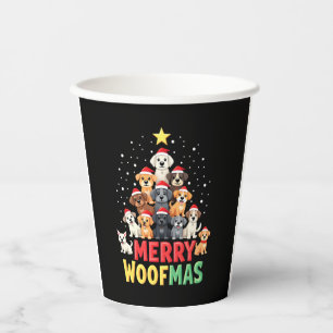 Merry Woofmas - Merry Christmas For Dog Lovers (2) Paper Cups