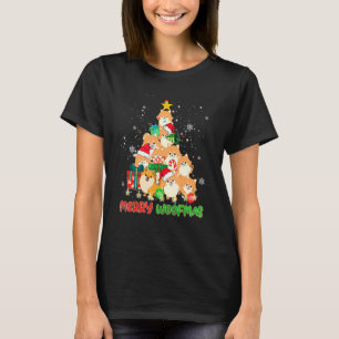 Merry Woofmas Merry Christmas For Pomeranian Dog T-Shirt