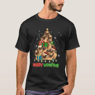 Merry Woofmas Merry Christmas For PUG Dog T-Shirt