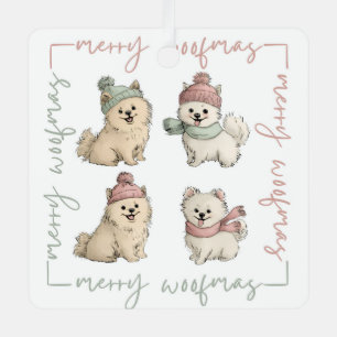 Merry Woofmas Metal Tree Decoration
