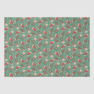 Merry Woofmas Pug Dogs Tissue Paper