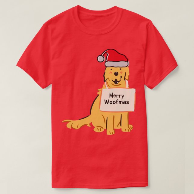 merry woofmas T-Shirt (Design Front)