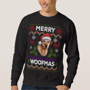 Merry Woofmas Ugly Sweater Christmas Labrador Love