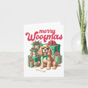 Merry Woofmas - vintage christmas Card