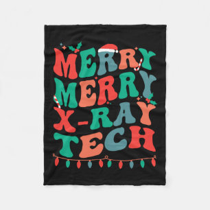 Merry X-ray Tech Fleece Blanket