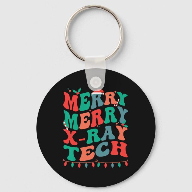 Merry X-ray Tech  Key Ring (Front)