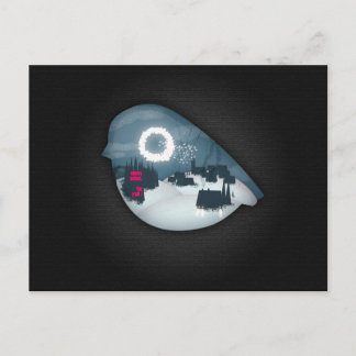 merry xmas - Add your message on front & inside Holiday Postcard
