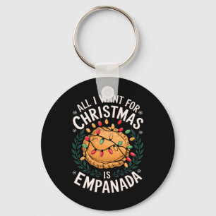 Merry Xmas All I Want For Christmas Empanada Men W Key Ring