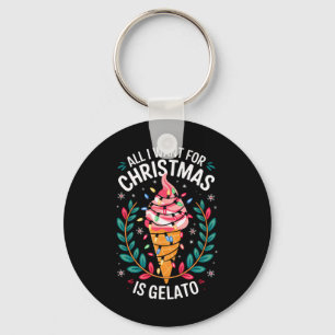 Merry Xmas All I Want For Christmas Gelato Men Wom Key Ring