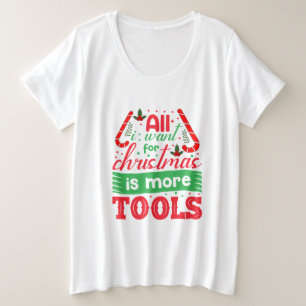 Merry Xmas All I Want For Christmas Plus Size T-Shirt