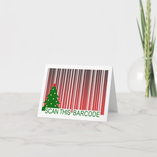 MERRY XMAS BARCODE HOLIDAY CARD (Front)