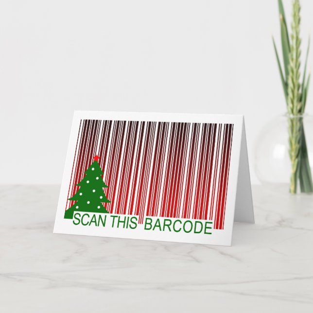 MERRY XMAS BARCODE HOLIDAY CARD (Front)