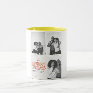 Merry Xmas Black & white Couple Mug