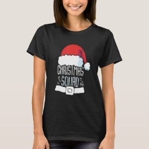 Merry Xmas Christmas Squad Santa Costume Matching  T-Shirt