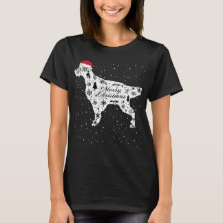 Merry Xmas English Setter Dog Christmas T-Shirt