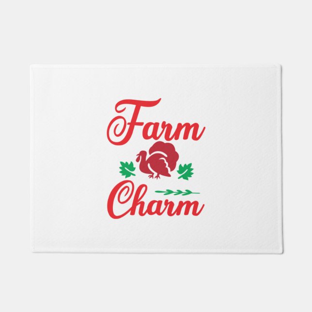 Merry Xmas Farm Charm Doormat (Front)