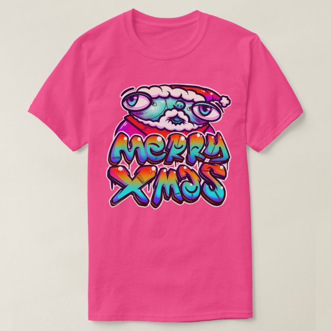 Merry Xmas Graffiti T-Shirt (Design Front)