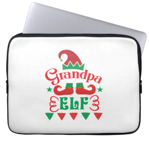 Merry Xmas Grandpa Elf Laptop Sleeve