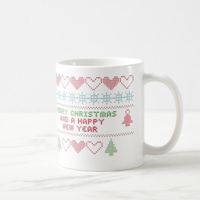 merry xmas happy new year coffee mug (Right)