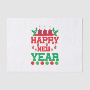 Merry Xmas Happy New Year Tissue Paper