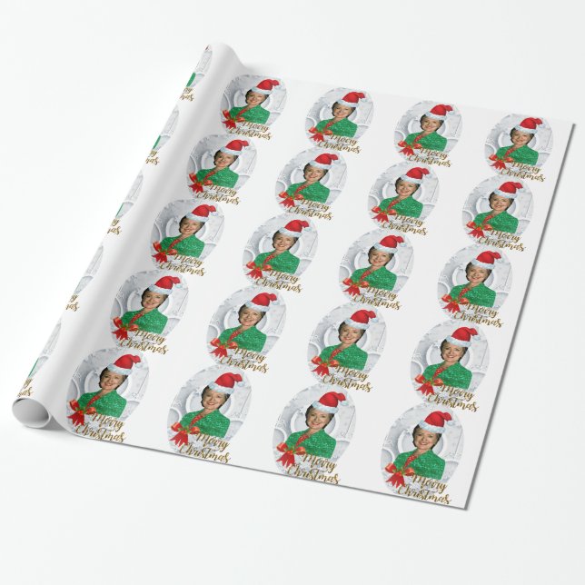 merry xmas Hillary clinton Wrapping Paper (Unrolled)