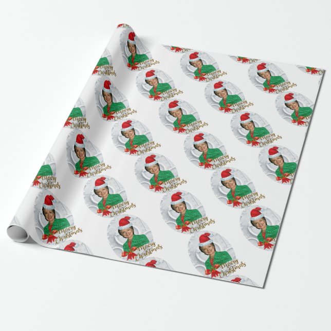 merry xmas Hillary clinton Wrapping Paper (Unrolled)