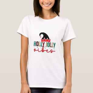 Merry Xmas Holly Jolly Vibes T-Shirt