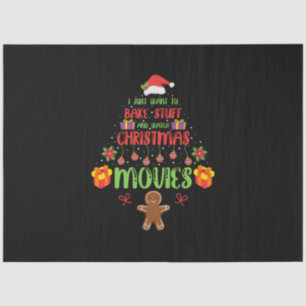Merry Xmas I Just Want To Bake Stuff Tissue Paper