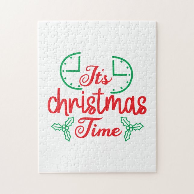 Merry Xmas It Is Christmas Time Jigsaw Puzzle (Vertical)