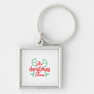 Merry Xmas It Is Christmas Time Key Ring