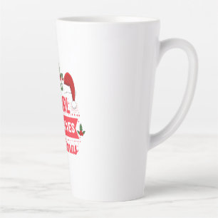 Merry Xmas Just A Girl Who Loves Christmas Latte Mug