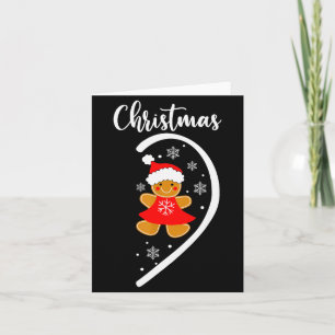 Merry Xmas Matching Christmas Pajama Black Crew Ne Card