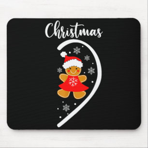 Merry Xmas Matching Christmas Pajama Black Crew Ne Mouse Pad