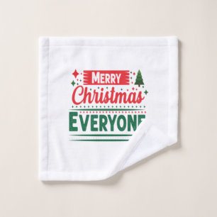 Merry Xmas Merry Christmas Everyone Wash Cloth