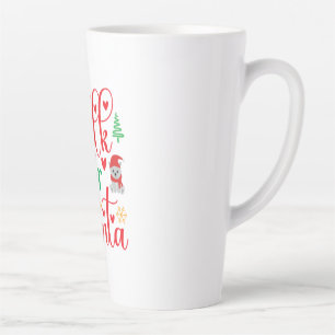 Merry Xmas Milk For Santa Latte Mug