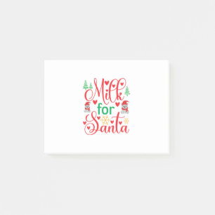 Merry Xmas Milk For Santa Post-it Notes