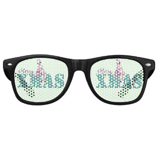 Merry XMAS! Pin-Up Christmass party shade Retro Sunglasses