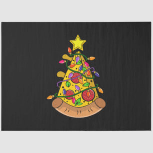 Merry Xmas Pizza Christmas Tree Lights Tissue Paper