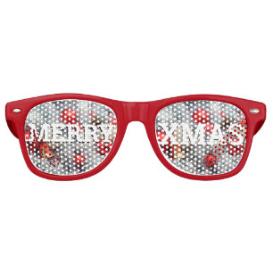MERRY XMAS retro Shades / Fun Party Sunglasses