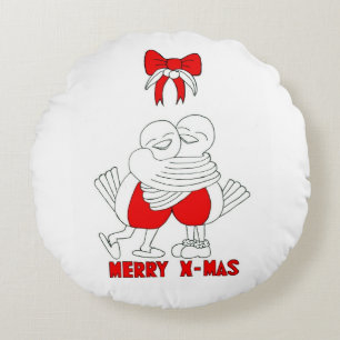 Merry Xmas Round Cushion