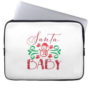 Merry Xmas Santa Baby Laptop Sleeve