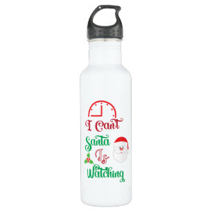 Merry Xmas Santa Is Watching 710 Ml Water Bottle