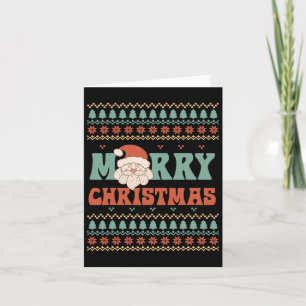 Merry Xmas Santa Ugly Christmas  Card