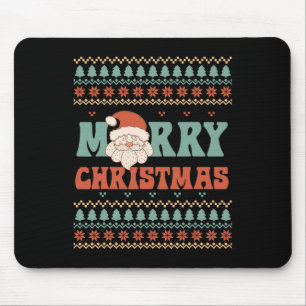 Merry Xmas Santa Ugly Christmas  Mouse Pad
