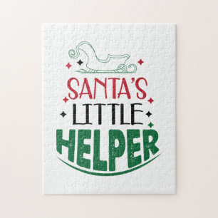 Merry Xmas Santas Little Helper Jigsaw Puzzle