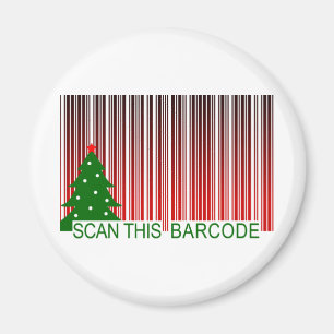 MERRY XMAS : scan this barcode Magnet