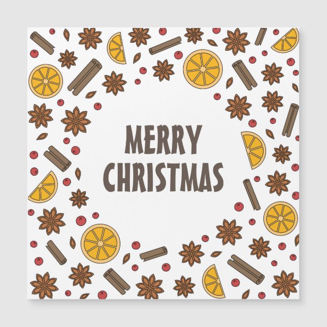Merry Xmas spices cinnamon star anise (Front)