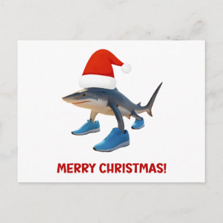 Merry Xmas Tralalero Tralala – Funny Santa Shark Holiday Postcard